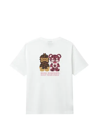 Fingercroxx Print T-shirt In White