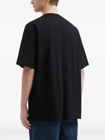Fingercroxx Logo T-shirt In Black