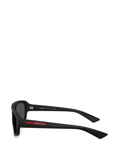 Prada Classic Doublebridge Squareframe Sunglasses In Black