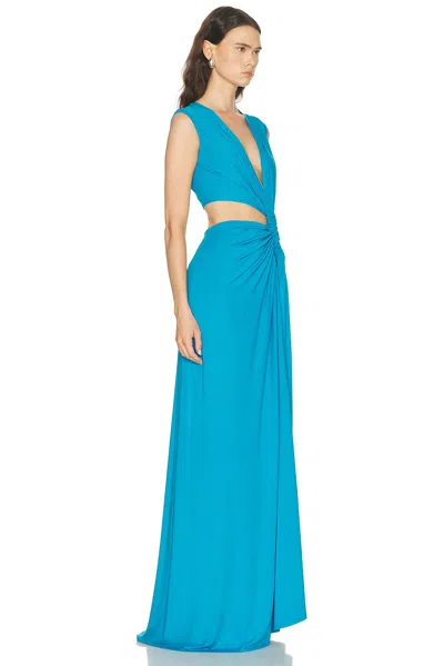 Sid Neigum Triple Loop Knit Dress In Blue