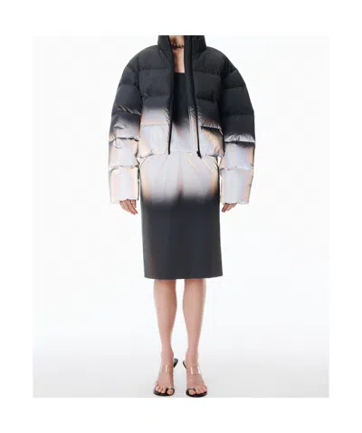 Alexander Wang Reflective Gradient Puffer In Blue