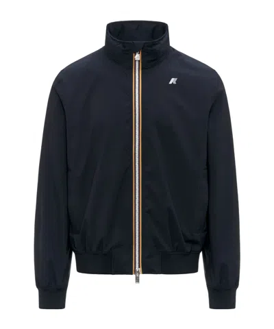 K-way Amaury Stretch Nylon Jersey In Blue