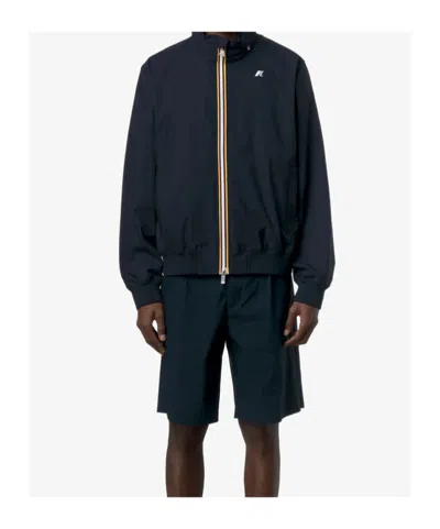 K-way Amaury Stretch Nylon Jersey In Blue