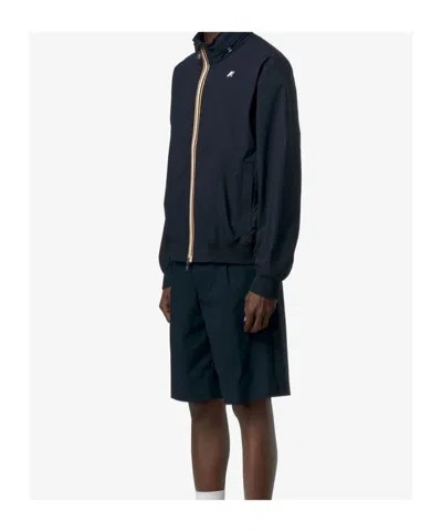 K-way Amaury Stretch Nylon Jersey In Blue