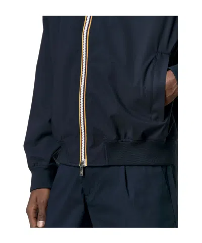 K-way Amaury Stretch Nylon Jersey In Blue