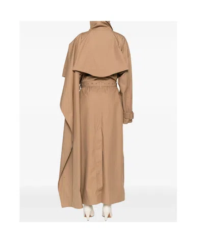 Entire Studios Belted Oversized Coat In Green