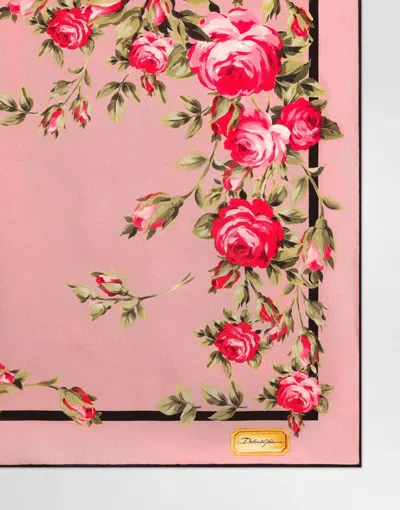 Dolce & Gabbana Pattern Scarf In Pink