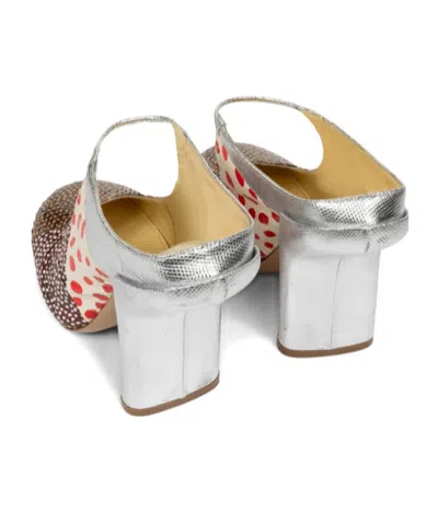 Dries Van Noten Pumps Polka Dot Mixed Textures Patchwork In Multi