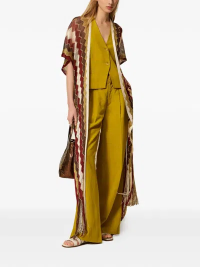 Twinset Zigzag-pattern Kimono In Multi