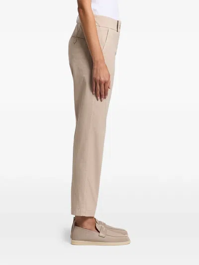 Peserico Buttoned Trousers In Neutral
