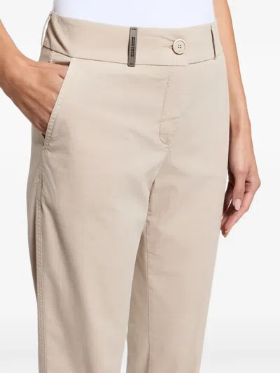 Peserico Buttoned Trousers In Neutral