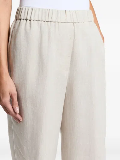 Peserico Elasticated Trousers In Blue