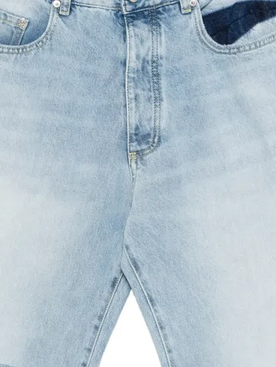 Icon Denim Scott Distressed-effect Straight-leg Jeans In Blue