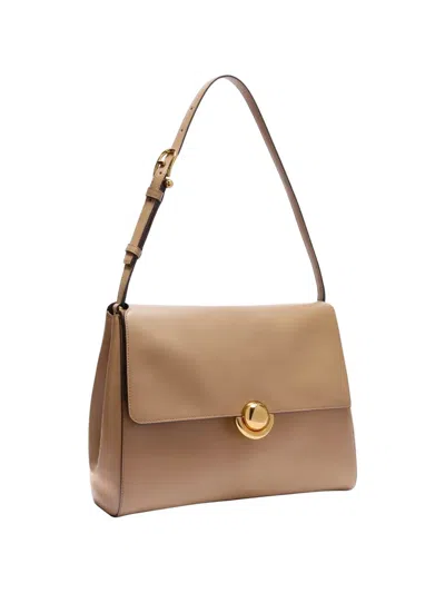 Furla Medium Domus Leather Shoulder-bag In Brown