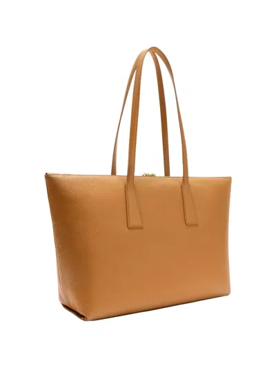 Furla Olivia Borsa Shopping L Tabacco Marrone Pelle Di Vitello Granata Donna In Brown