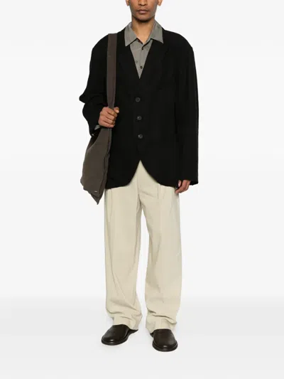 Ziggy Chen Buttoned Single-breasted Suit Jacket In Black