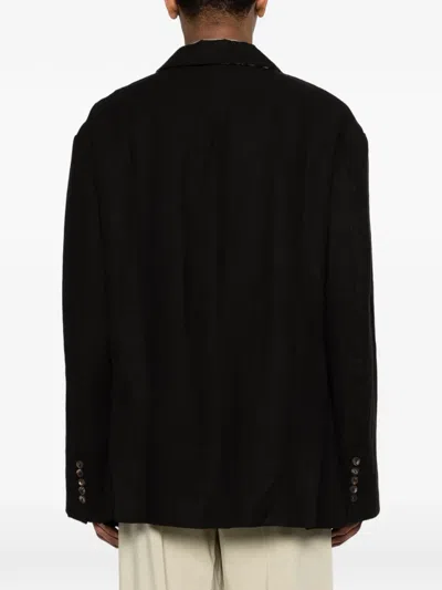 Ziggy Chen Buttoned Single-breasted Suit Jacket In Black