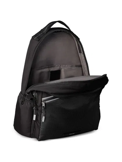 Calvin Klein Zip Grid Backpack In Black