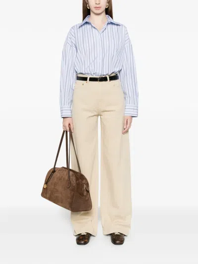 Weekend Max Mara Striped-pattern Shirt In Blue