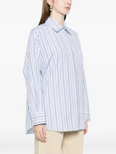 Weekend Max Mara Striped-pattern Shirt In Blue