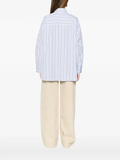 Weekend Max Mara Striped-pattern Shirt In Blue