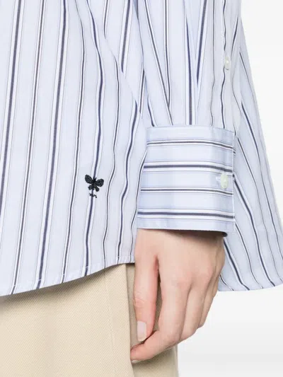 Weekend Max Mara Striped-pattern Shirt In Blue