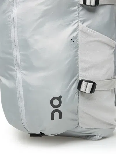 On Speed Pack 18l Lite Zip Mesh-back Backpack In Gray