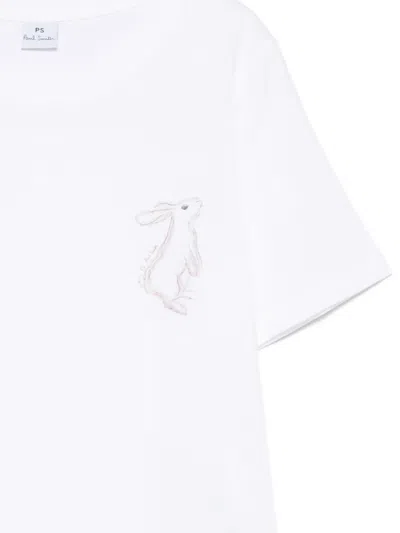 Paul Smith Rabbit-print T-shirt In White
