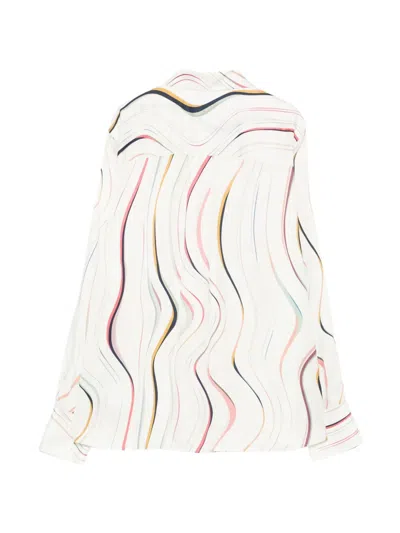 Paul Smith White Regular Printed Shirt In Neutral