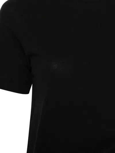 Junya Watanabe Structured-hem T-shirt In Black