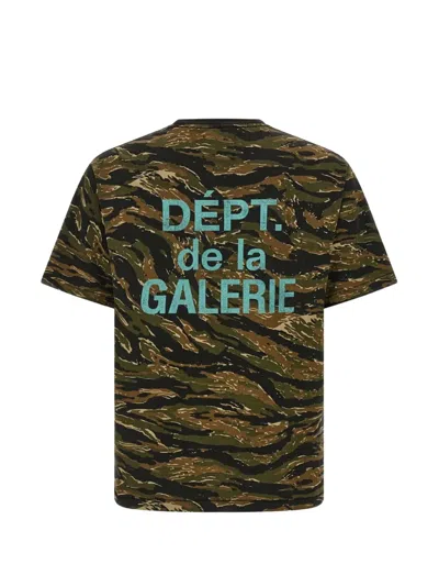 Gallery Dept. Logo-print Tiger-camo T-shirt In Multi
