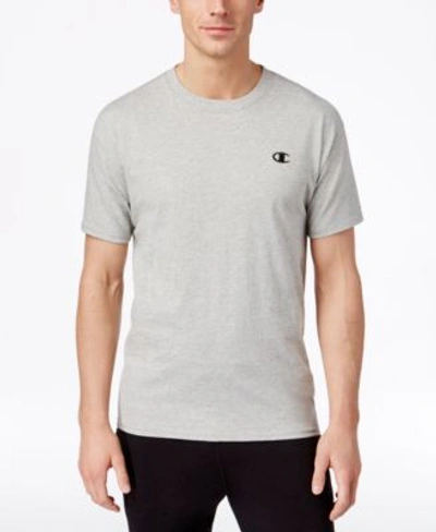 Shop Champion Men&#039;s Jersey T-shirt In Oxford Grey