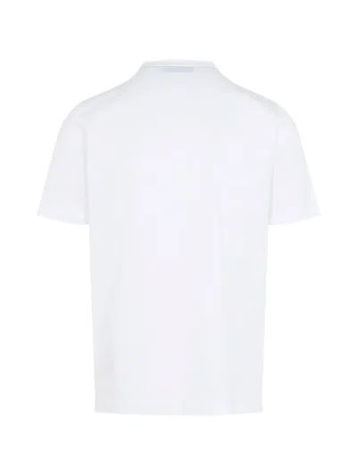 Canali Crew-neck T-shirt In White