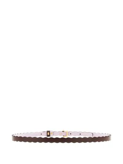 Fendi Multicolor Ff Diamonds Reversible Solid Belt In Brown