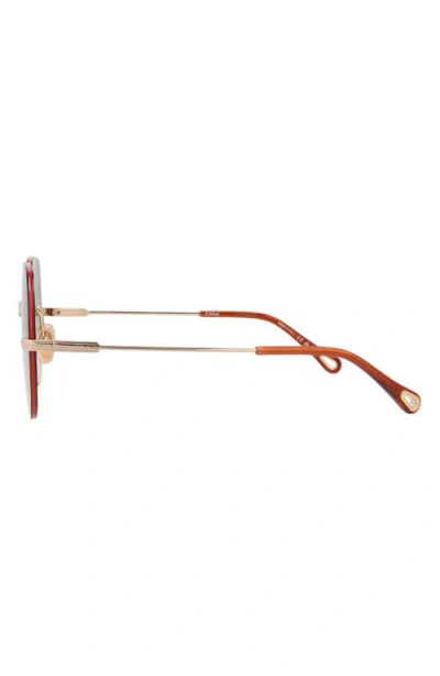 Chloé 58mm Round Sunglasses In Multi