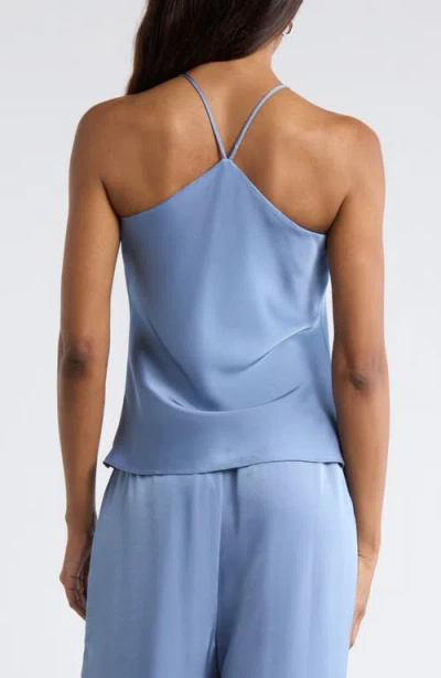 Leith Satin Drawstring Pants In Blue