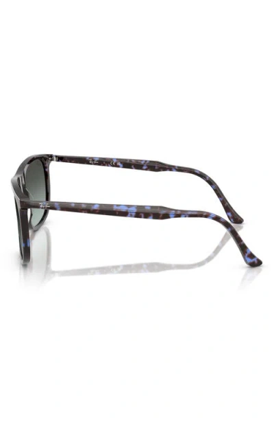 Ray Ban Ray-ban 61mm Polarized Gradient Rectangular Sunglasses In Blue