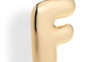 Leith Bubble Initial Bag Charm In Gold