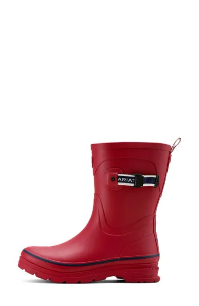 Ariat Kelmarsh Waterproof Mid Rubber Boot In Red