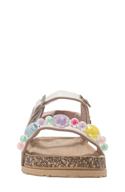 Bebe Beaded Daisy Sandal In Multi