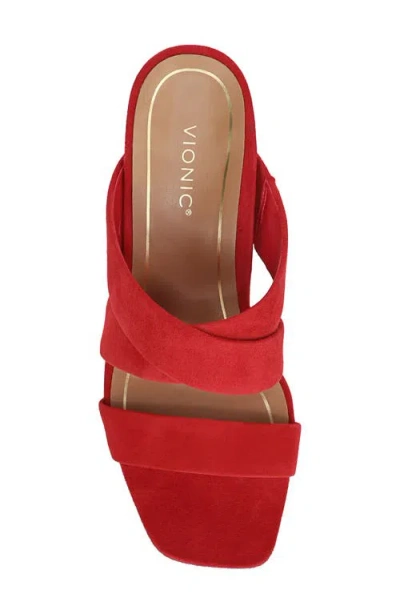 Vionic Merlot Slide Sandal In Multi