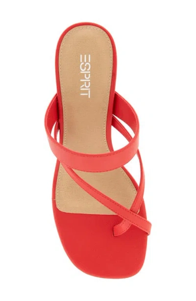 Esprit Elian Toe Loop Sandal In Red