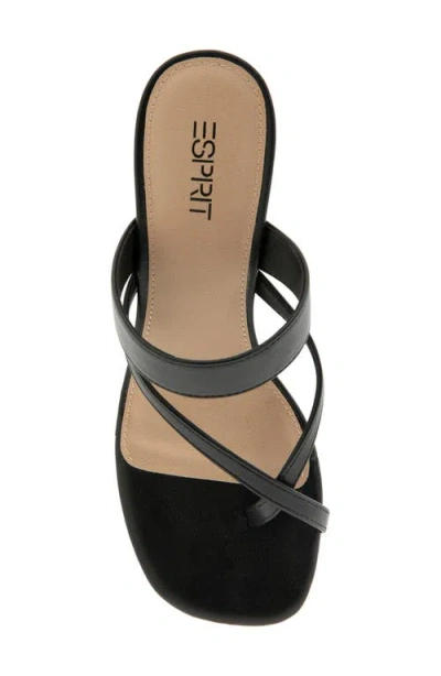 Esprit Elian Toe Loop Sandal In Black
