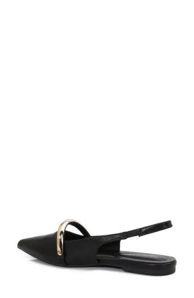 Berness Reina Slingback Flat In Black