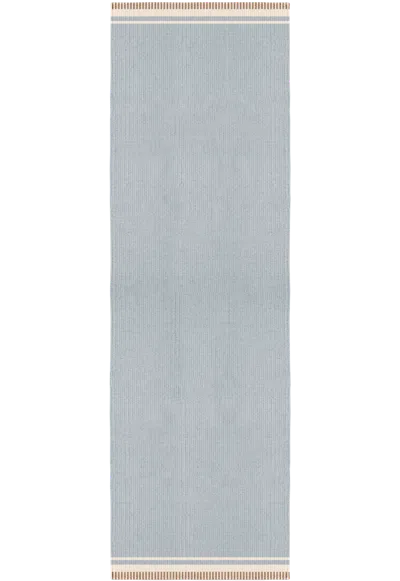 Layered Rollakan Solid Sky Blue 9'10" X 13'1" In Blue