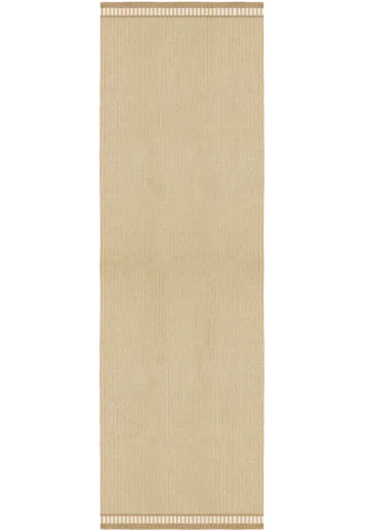 Layered Rollakan Solid Mariegold 4'7" X 6'7" In Neutral