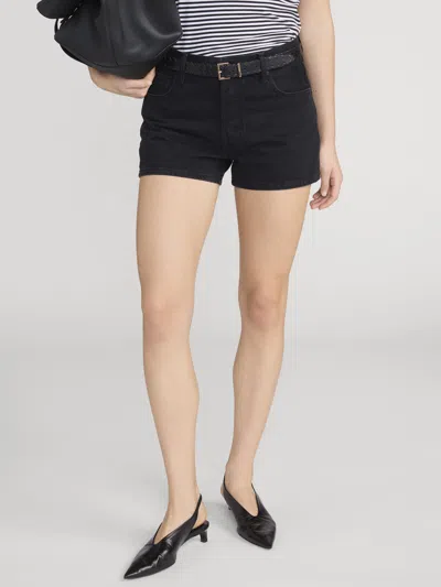 Frame The Hang Denim Shorts In Black