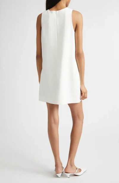 Stella Mccartney Floral Embroidered Sleeveless Mini Shift Dress In Green