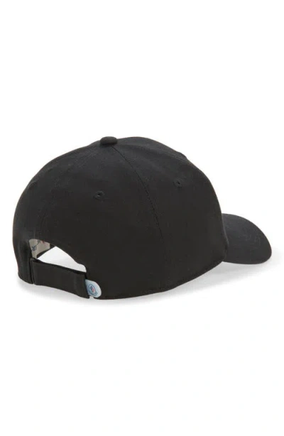 Moncler Logo Patch Adjustable Baseball Cap In Black