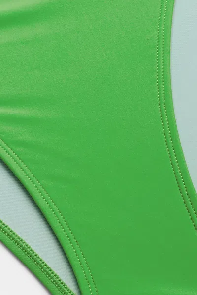 Cupshe Ice Pop Monokini Swimsuit In Green